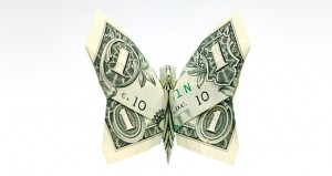 Dollar Origami Butterfly