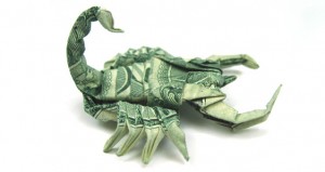 Dollar Origami Scorpion