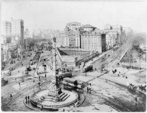 Columbus Circle Then