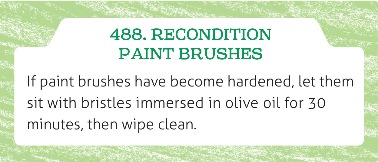 Recondition Paint Brushes