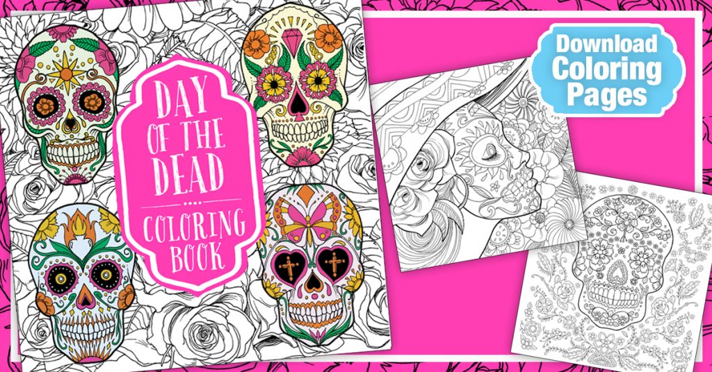 Day of the Dead Coloring Page Downloads