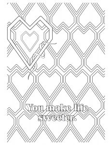 You Make Life Sweeter Coloring Page Downloadable