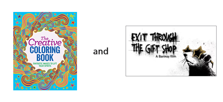 The Creative Coloring Book and Exit Through the Giftshop