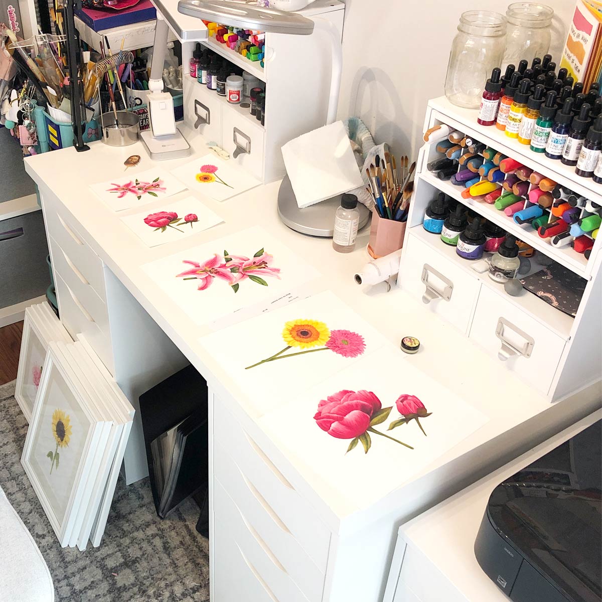 Cindy's workspace