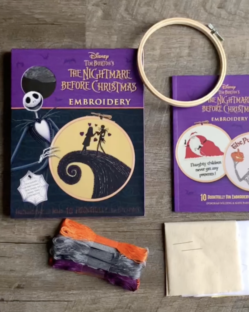 Disney Tim Burton's The Nightmare Before Christmas Embroidery, Arts &  Crafts/Crochet & Embroidery Kits