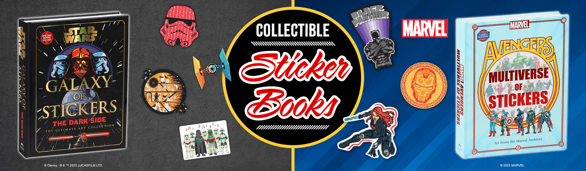 Star Wars Marvel Avengers Sticker Books