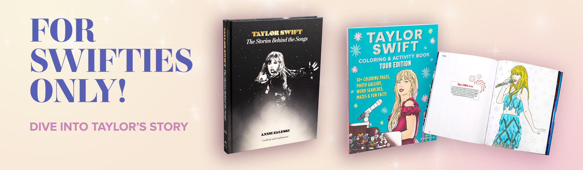 Taylor Swift Books banner desktop